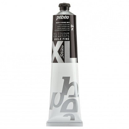 Pebeo Studio XL Peinture à l'huile 200 ml - 24 - Ivoorzwart imit