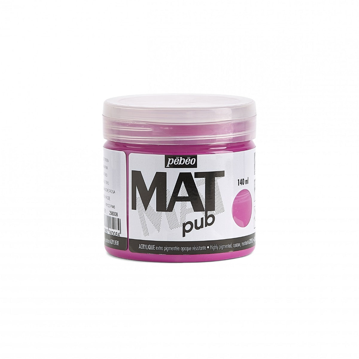Pebeo Mat Pub Peinture acrylique 140 ml - Tyrisch Roze