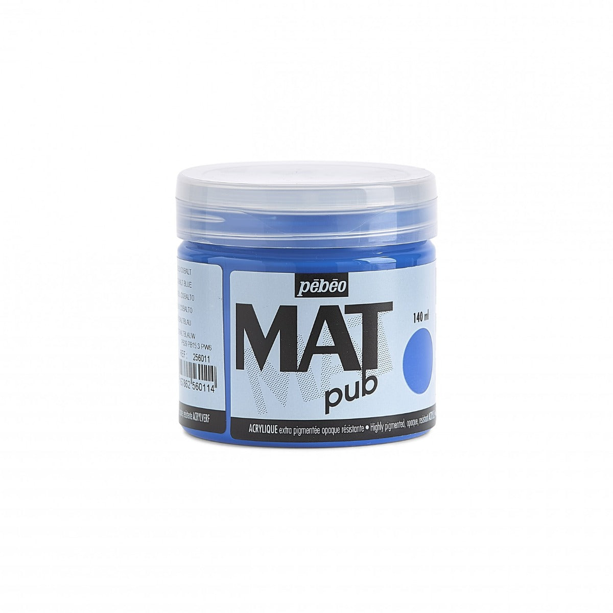 Pebeo Mat Pub Peinture acrylique 140 ml - Bleu cobalt