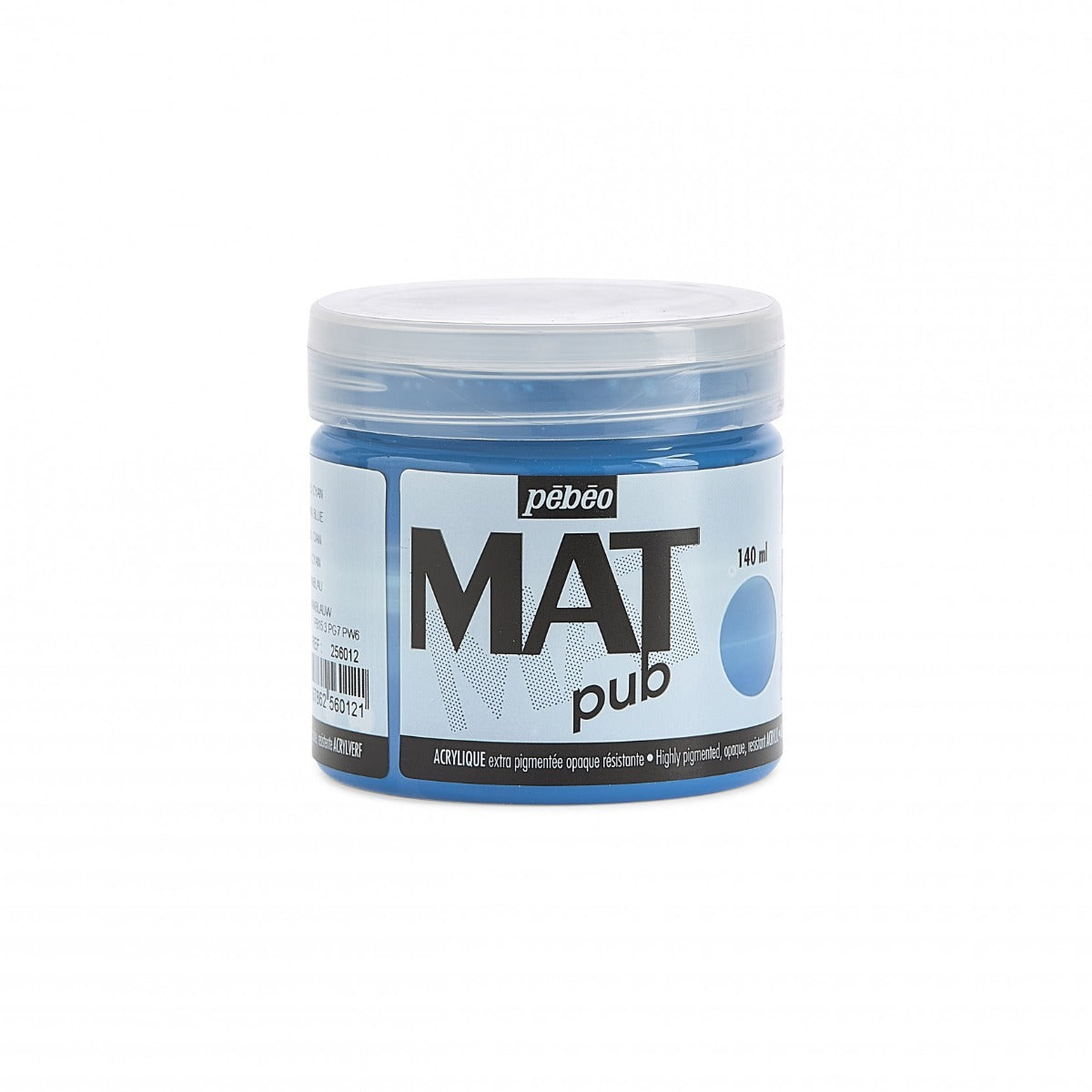 Pebeo Mat Pub Peinture acrylique 140 ml - Cyaan