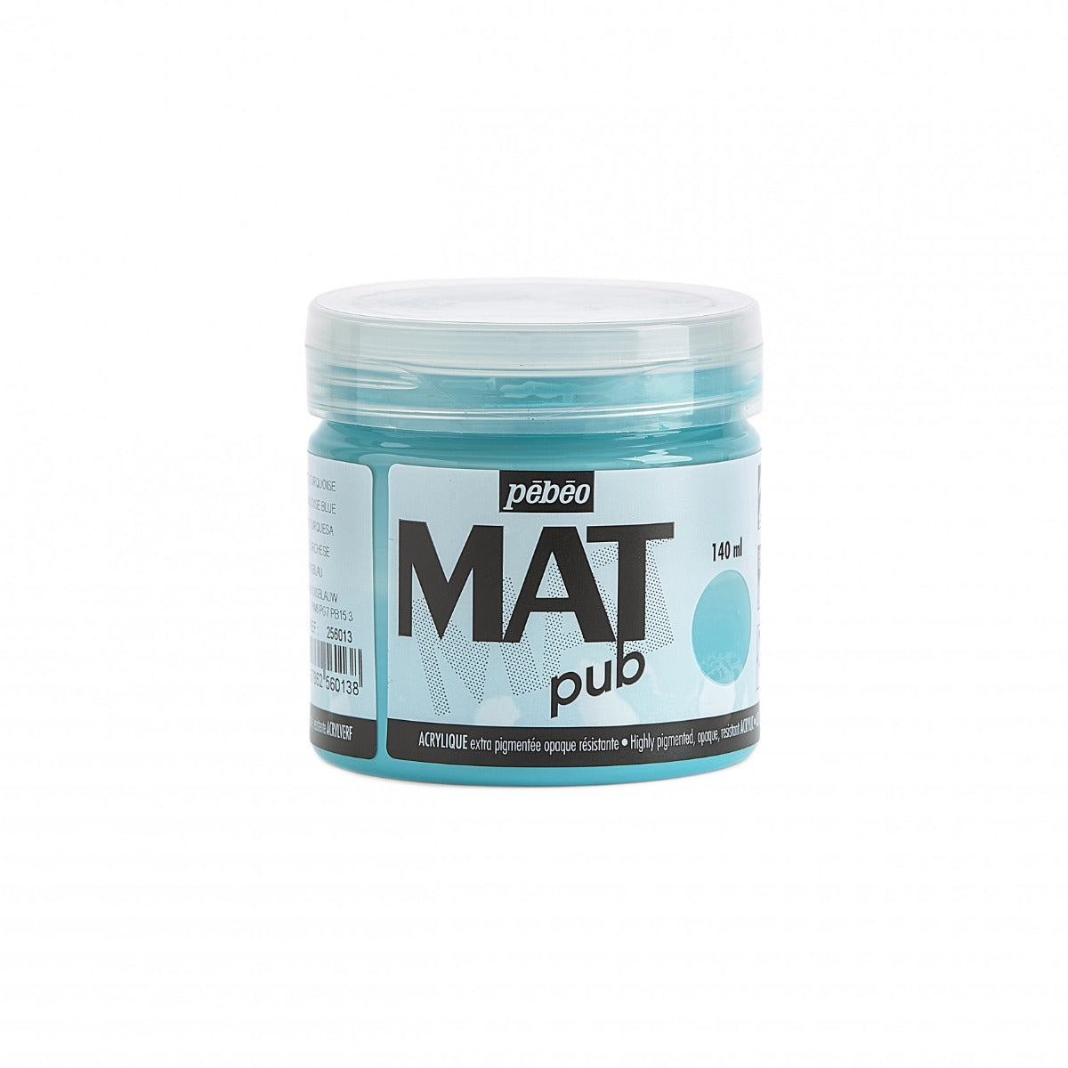Pebeo Mat Pub Peinture acrylique 140 ml - Turkooisblauw