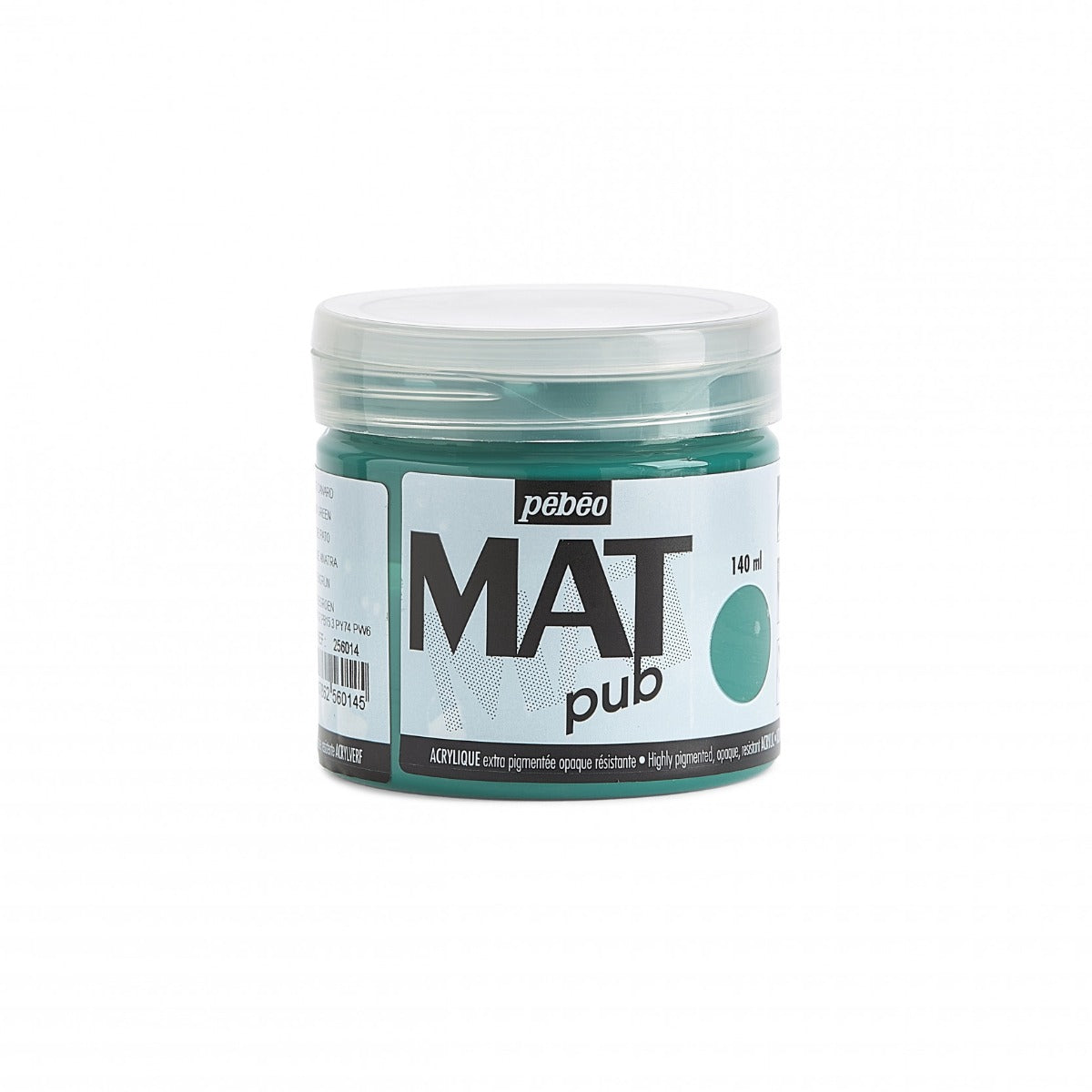 Pebeo Mat Pub Peinture acrylique 140 ml - Blauwgroen