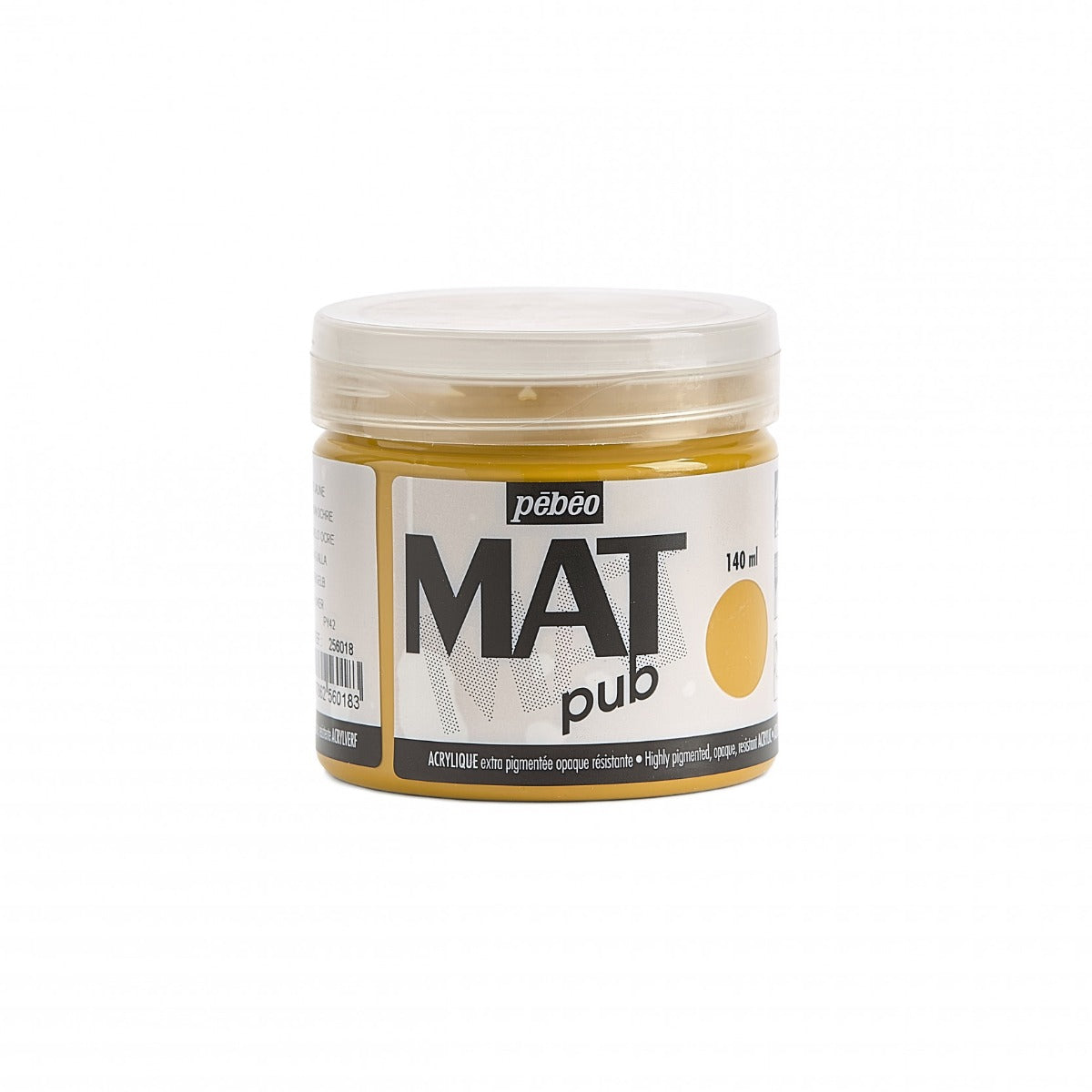 Pebeo Mat Pub Peinture acrylique 140 ml - Ocre jaune