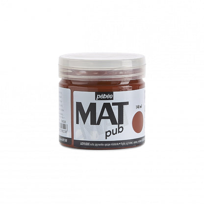Pebeo Mat Pub Peinture acrylique 140 ml - Terre de Sienne brûlée