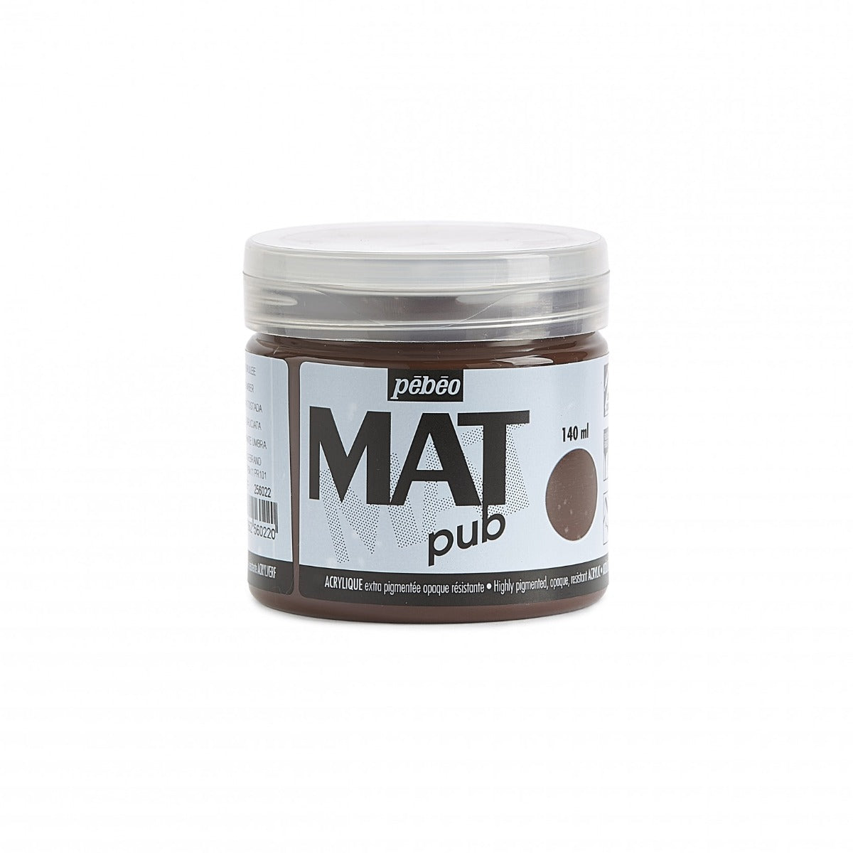 Pebeo Mat Pub Peinture acrylique 140 ml - Terre d'ombre brûlée