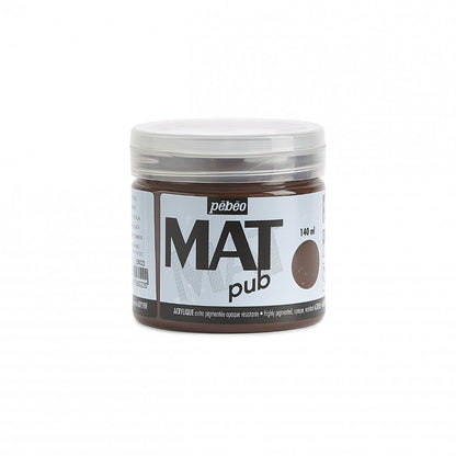 Pebeo Mat Pub Peinture acrylique 140 ml - Terre d'ombre brûlée