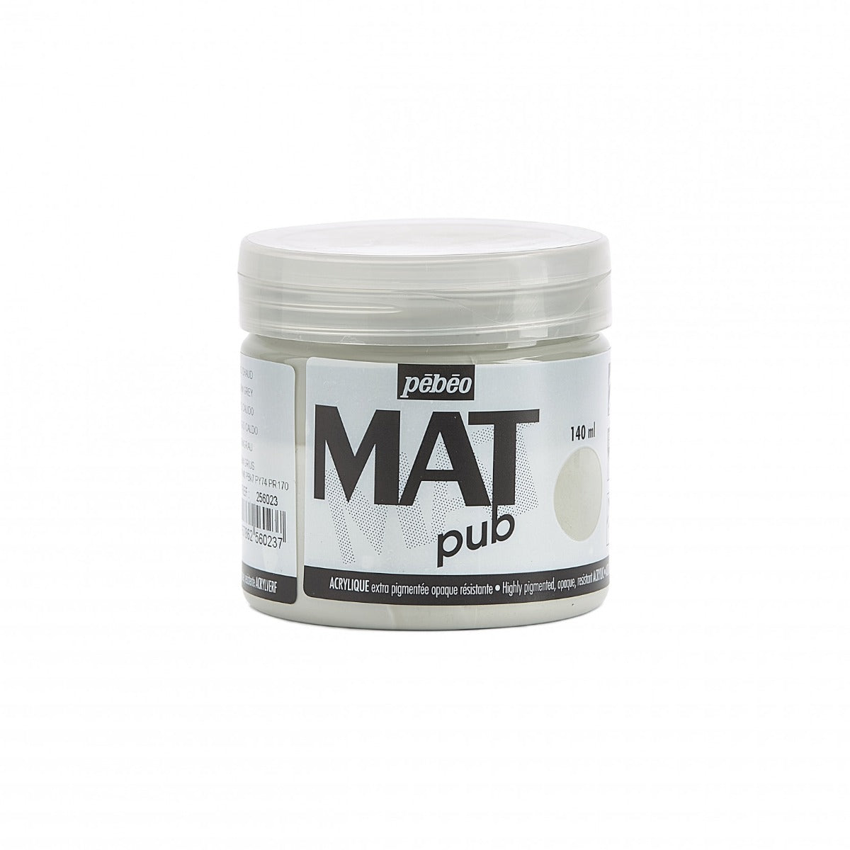 Pebeo Mat Pub Peinture acrylique 140 ml - Gris chaud
