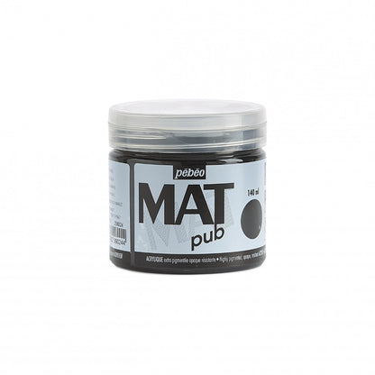 Pebeo Mat Pub Peinture acrylique 140 ml - Ivoorzwart