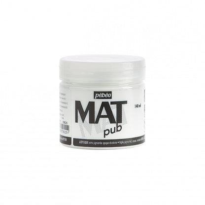 Pebeo Mat Pub Peinture acrylique 140 ml - Blanc permanent