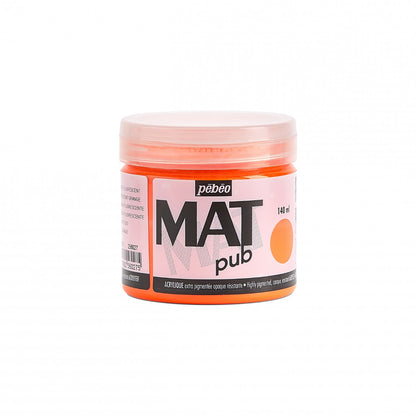 Pebeo Mat Pub Peinture acrylique 140 ml - Fluo Orange
