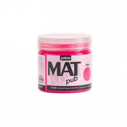 Pebeo Mat Pub Peinture acrylique 140 ml - Fluo Roze