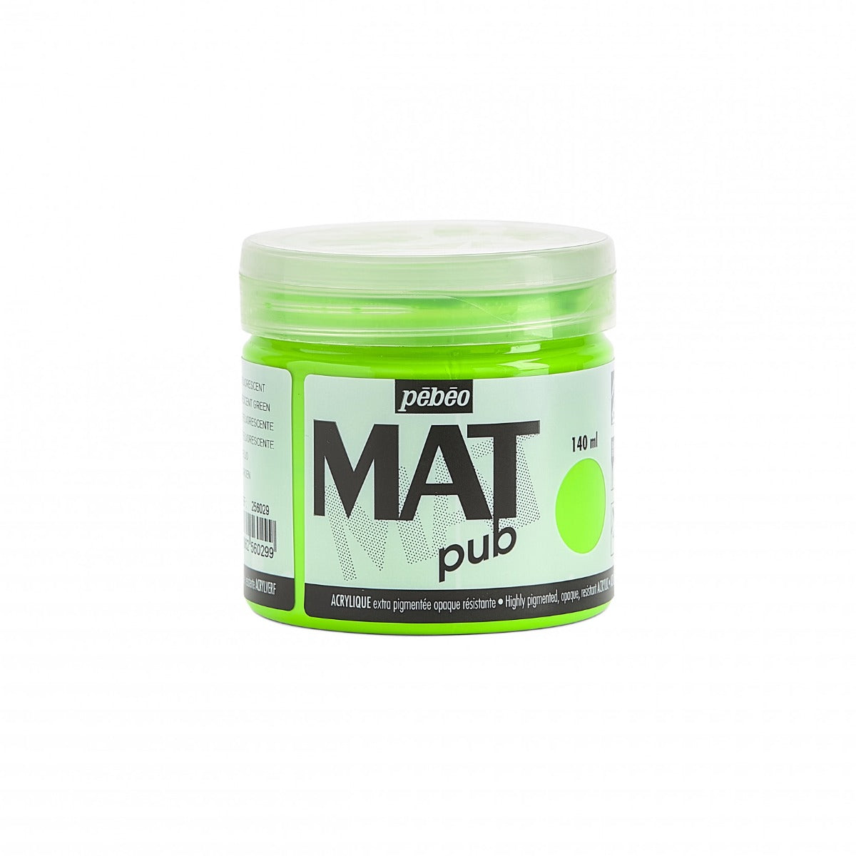 Pebeo Mat Pub Peinture acrylique 140 ml - Fluo Vert