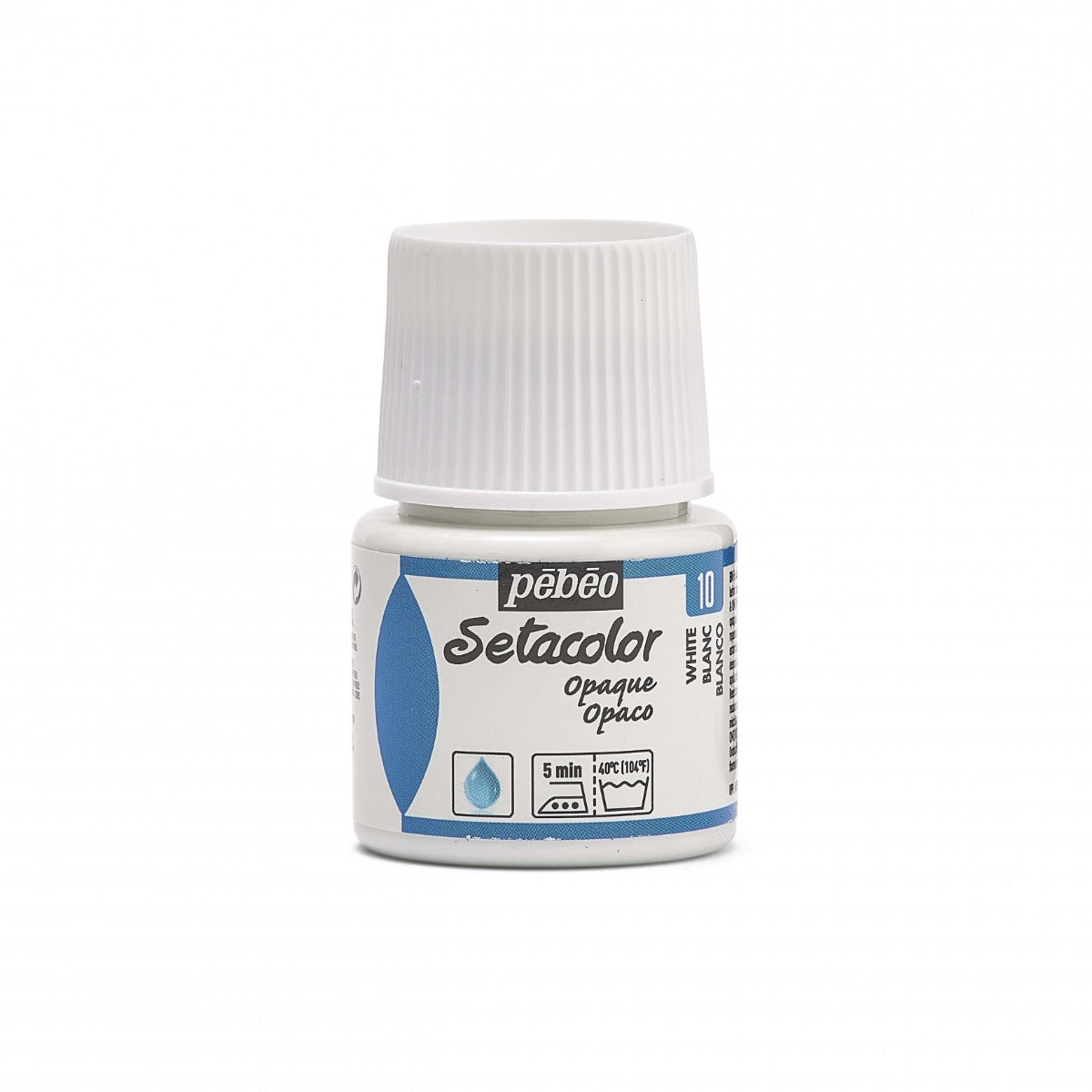 Pebeo Setacolor Opaque Peinture textile 45 ml - 10 - Blanc
