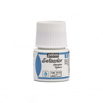 Pebeo Setacolor Opaque Peinture textile 45 ml - 10 - Blanc