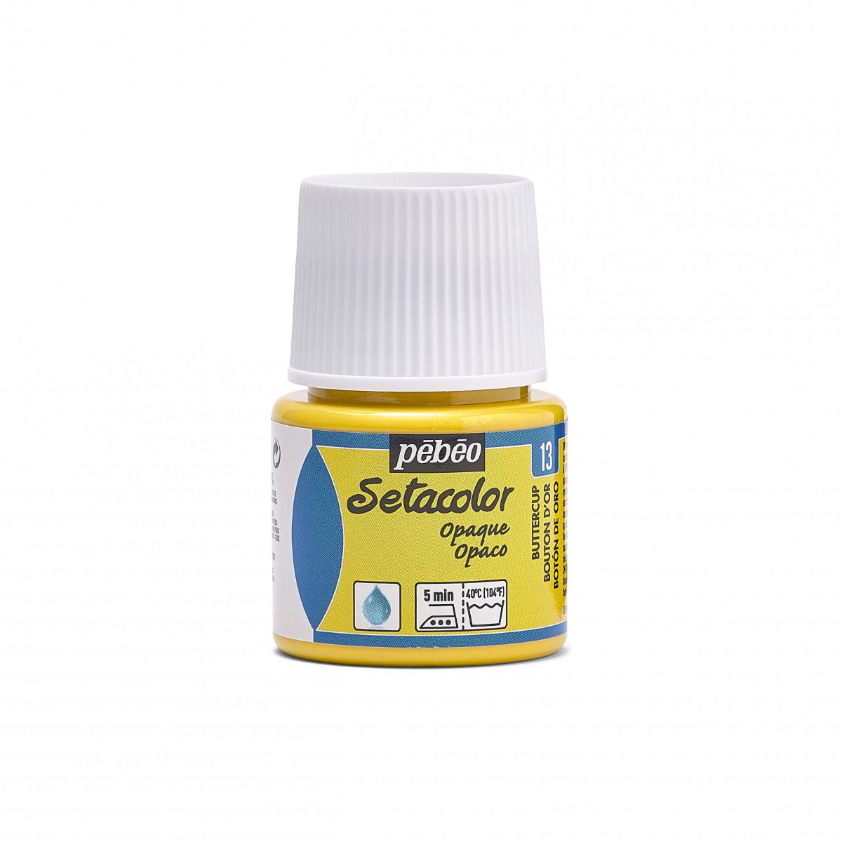 Pebeo Setacolor Opaque Peinture textile 45 ml - 13 - Bouton-d'or