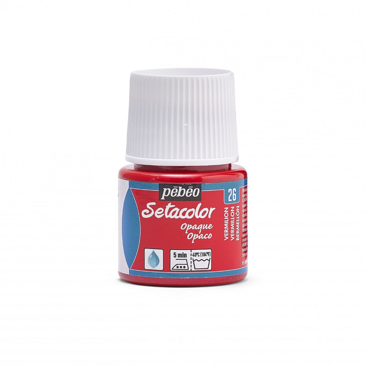 Pebeo Setacolor Opaque Peinture textile 45 ml - 26 - Vermillon