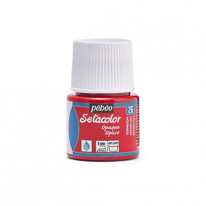 Pebeo Setacolor Opaque Peinture textile 45 ml - 26 - Vermillon