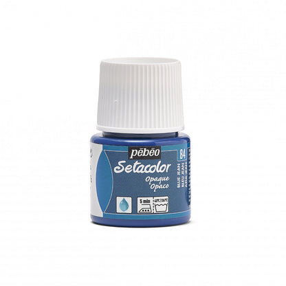 Pebeo Setacolor Opaque Peinture textile 45 ml - 84 - Jeansblauw