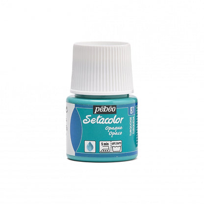 Pebeo Setacolor Opaque Peinture textile 45 ml - 87 - Turkoois
