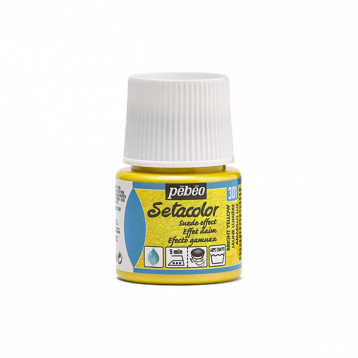 Pebeo Setacolor Opaque Suede Peinture textile 45 ml - Vif Jaune