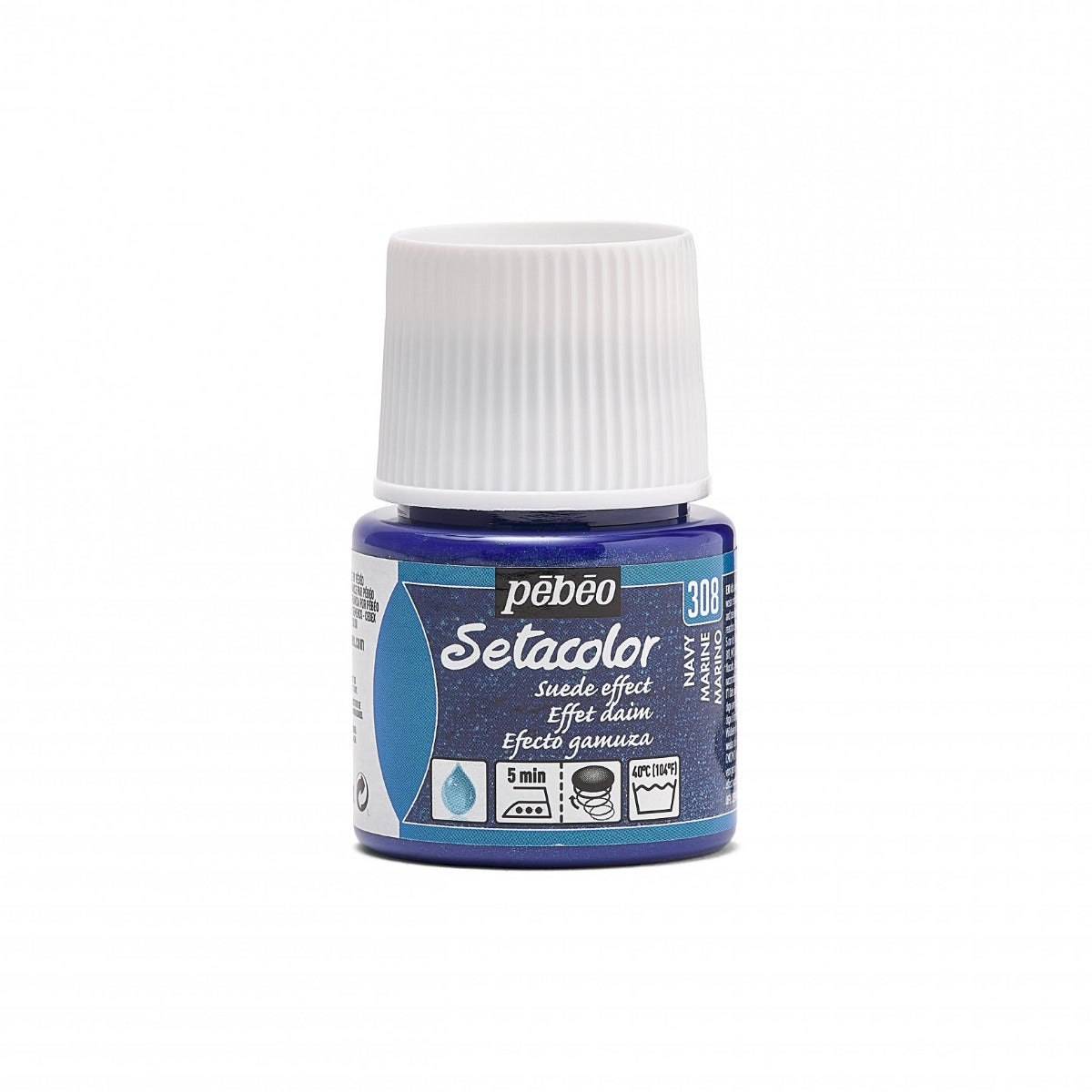 Pebeo Setacolor Opaque Suede Peinture textile 45 ml - Marine