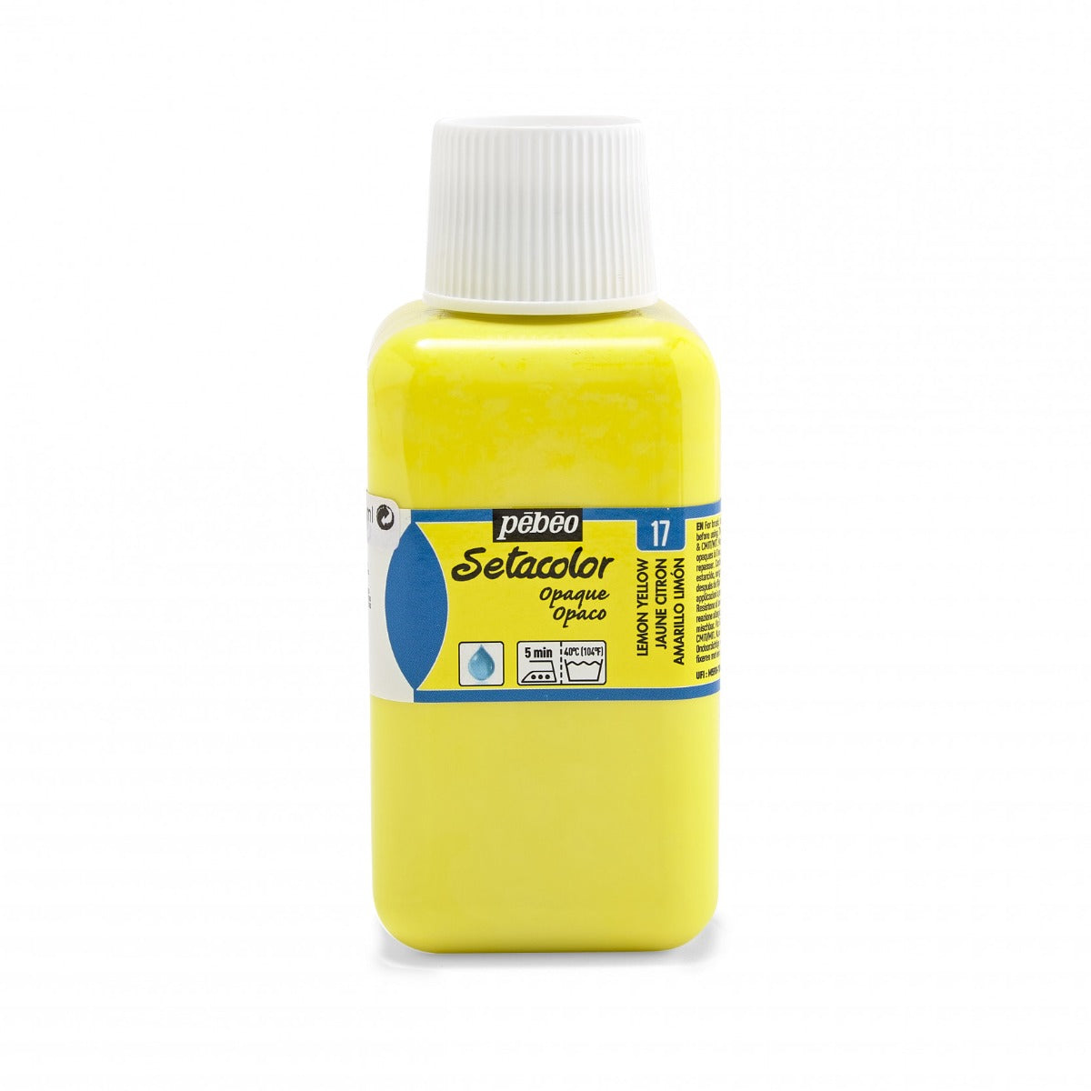 Pebeo Setacolor Opaque Peinture textile 250 ml - 17 - Citroengeel
