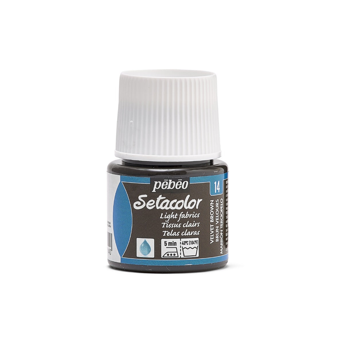 Pebeo Setacolor Light Fabric Textielverf 45 ml - 14 - Fluweelbruin