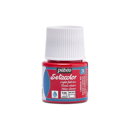 Pebeo Setacolor Light Fabric Peinture textile 45 ml - 24 - Kardinaalrood