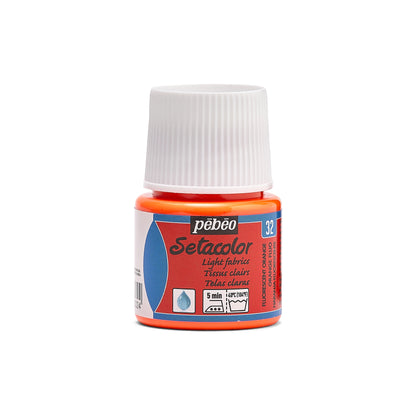 Pebeo Setacolor Light Fabric Peinture textile 45 ml - 32 - Fluo Orange