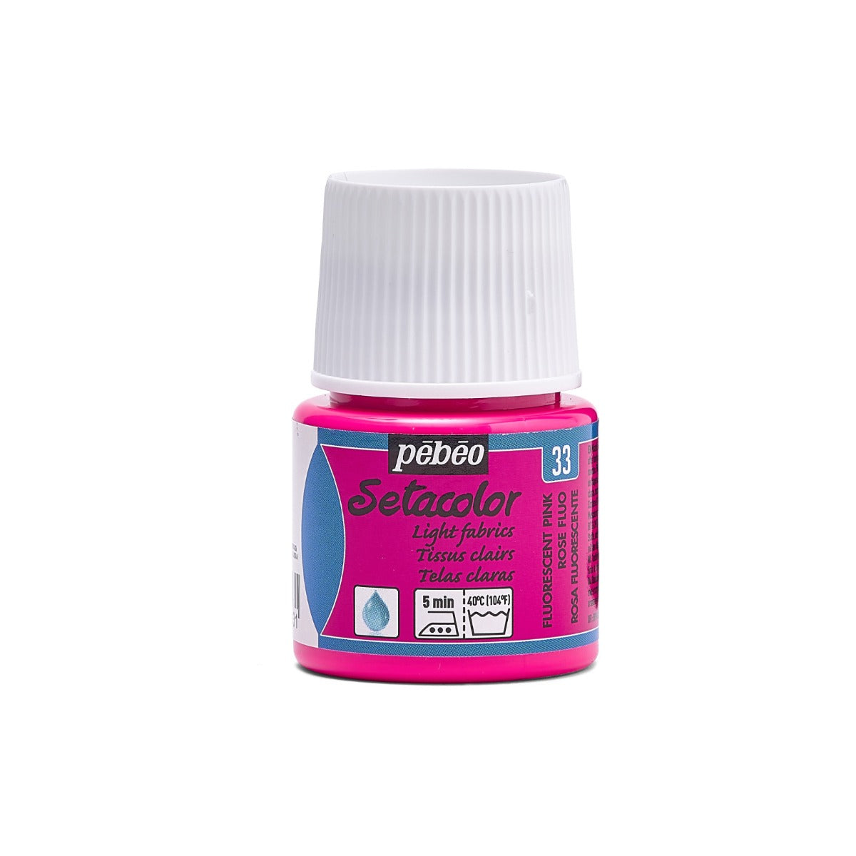 Pebeo Setacolor Light Fabric Peinture textile 45 ml - 33 - Fluo Roze