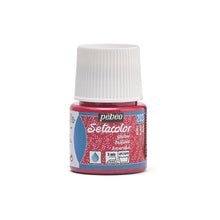 Pebeo Setacolor Glitter Peinture textile 45 ml - Robijnrode