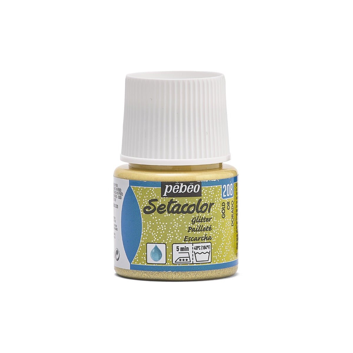 Pebeo Setacolor Glitter Textielverf 45 ml - Goud