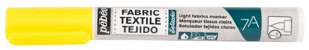 Pebeo Setacolor Light Fabric Marker 7A - Jaune