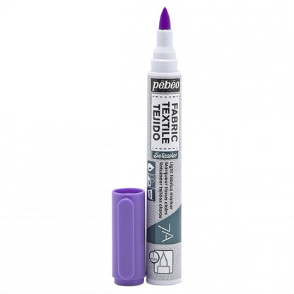 Pebeo Setacolor Light Fabric Marker 7A - 16 - Fluo Violet