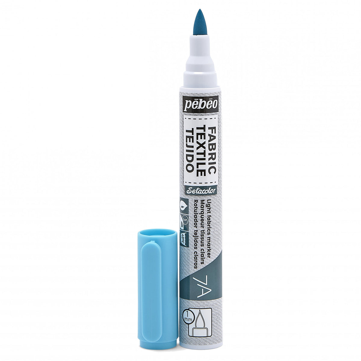 Pebeo Setacolor Light Fabric Marker 7A - 17 - Fluo Blue