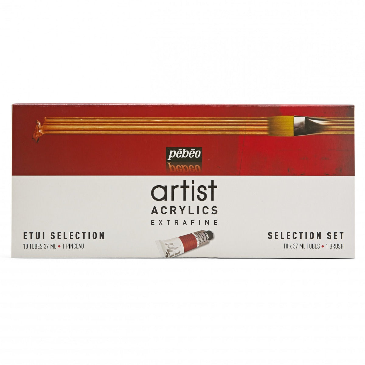 Pebeo Extrafine Artist Acrylics Paint Selection Set 10 x 37 ml. - Default Title