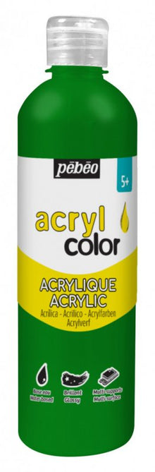 Pebeo Acrylcolor Peinture acrylique fluide 500 ml - Vert foncé