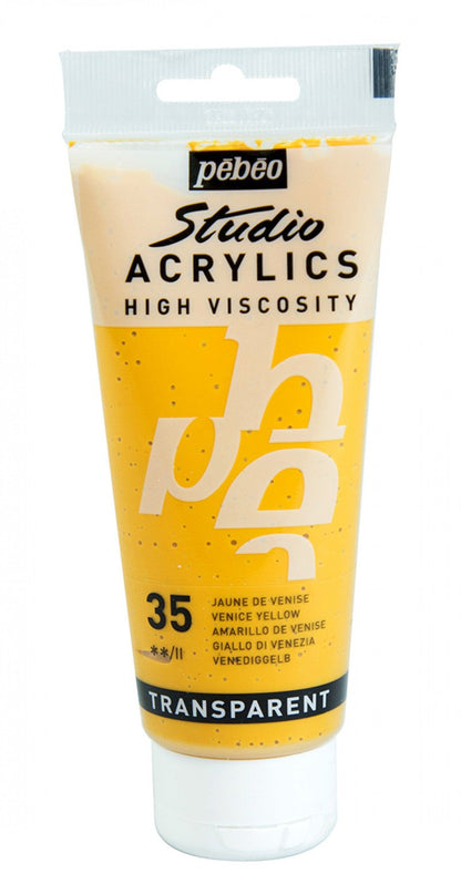 Pebeo Studio Peinture acrylique 100 ml - 35 - Venetiaans Jaune