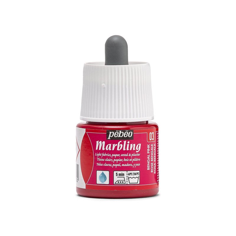 Pebeo Marbling Ink 45 ml - Bengal Rose