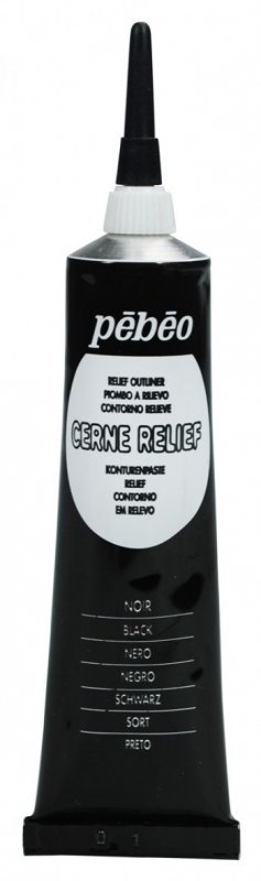 Pebeo Cerne Relief Omlijning 37 ml - Noir