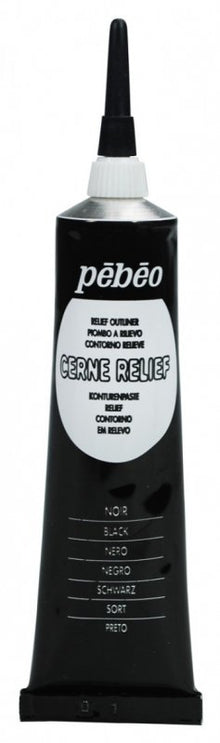 Pebeo Cerne Relief Omlijning 37 ml - Noir