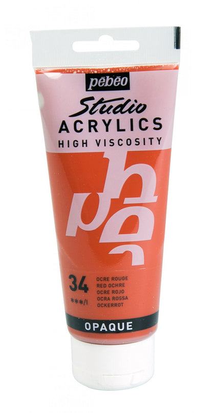 Pebeo Studio Peinture acrylique 100 ml - 34 - Ocre rouge