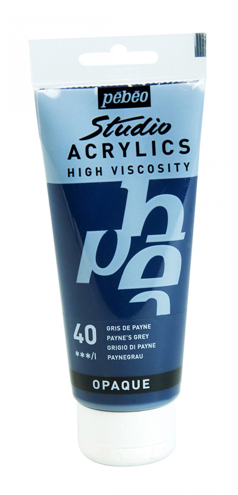 Pebeo Studio Peinture acrylique 100 ml - 40 - Gris de Payne