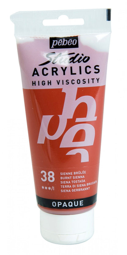 Pebeo Studio Peinture acrylique 100 ml - 38 - Terre de Sienne brûlée
