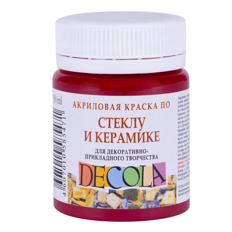 Decola Glass & Ceramics Peinture acrylique 50 ml - Carmine