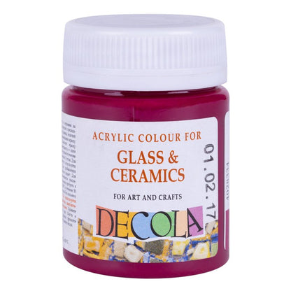 Decola Glass & Ceramics Peinture acrylique 50 ml - Rose Deep