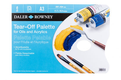 Daler-Rowney Scheurpalet - Olie/Acryl A3 - 40 feuilles