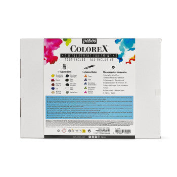Pebeo Colorex Coffret d'équipement 33 pièces.