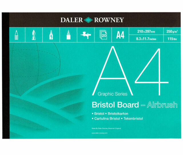 Daler-Rowney Bristol Board Pad - A4 - 20 feuilles