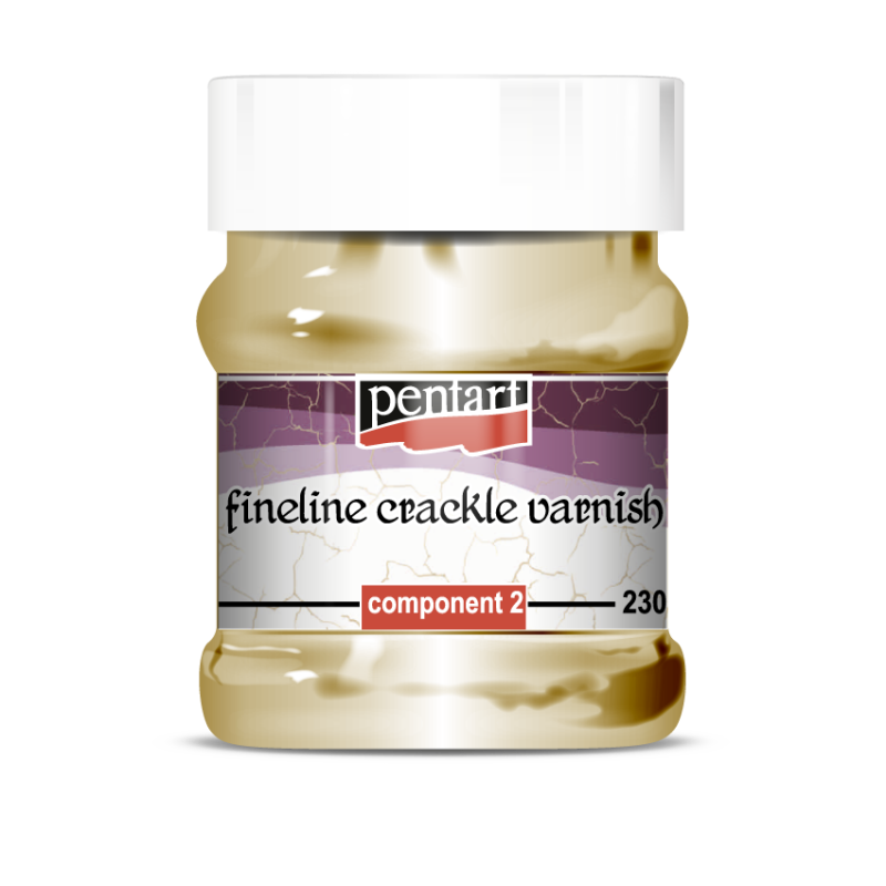 Pentart Fineline 2 composants Craquelé Vernis